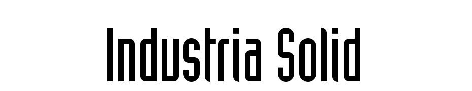 Industria Solid Font Download Free